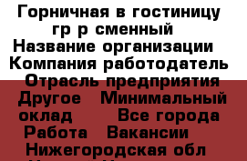 Горничная в гостиницу-гр/р сменный › Название организации ­ Компания-работодатель › Отрасль предприятия ­ Другое › Минимальный оклад ­ 1 - Все города Работа » Вакансии   . Нижегородская обл.,Нижний Новгород г.